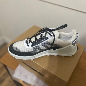 Ecco Black and White Athletic Shoes